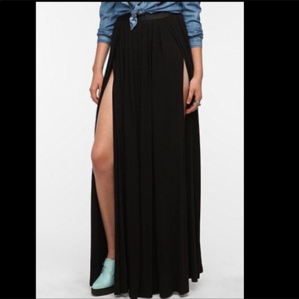 Ecote Double Slit Skirt- 6